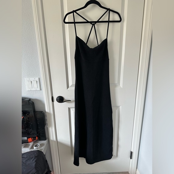 Free people Moss Midi Dress color black size S - Picture 4 of 6